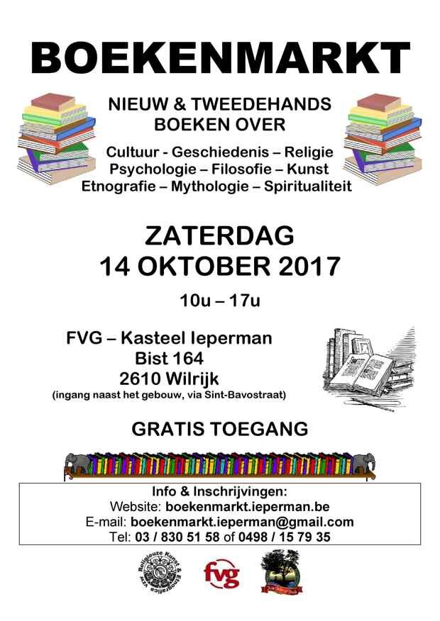 Boekenmarkt FVG Antwerpen 14 oktober 2017