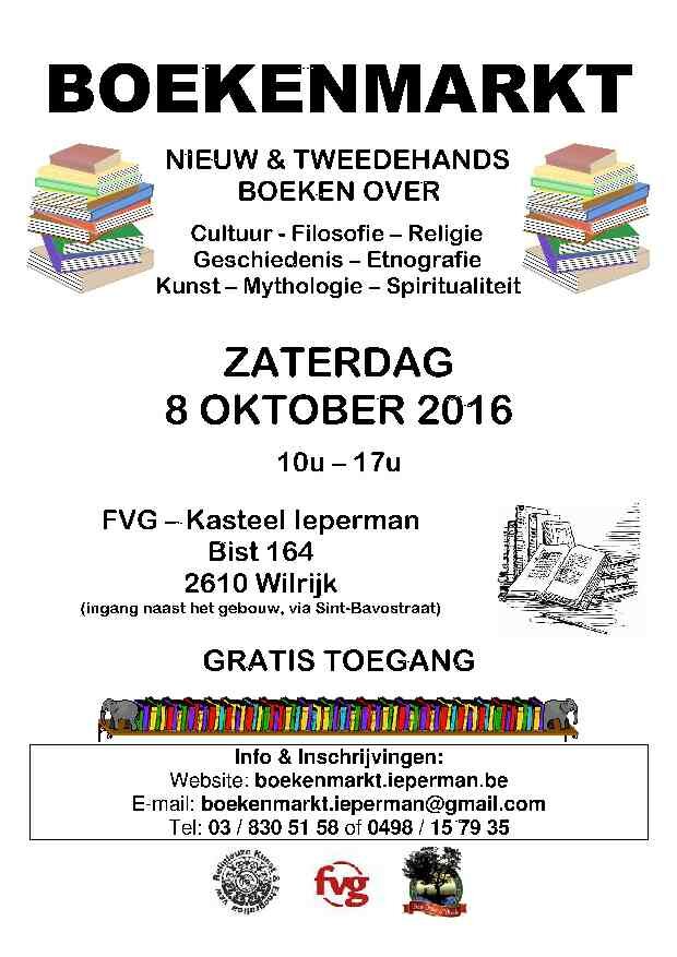 FVG Antwerpen Boekenmarkt 8 oktober 2016