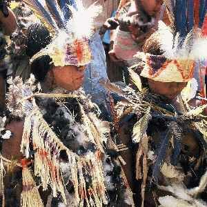 Ticuna volk van de Amazone